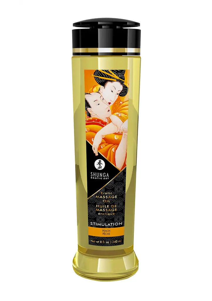 Масажна олія Shunga Erotic Massage Oil Peach з ароматом персика, 240 мл