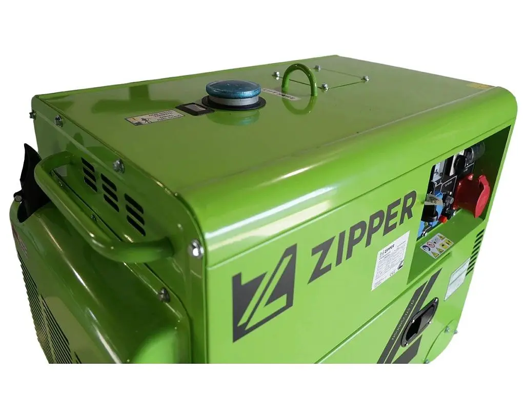 Дизельний генератор Zipper + газова плитка Orcamp CK-505 + електричний обігрівач Gardyer HE2000 та лійка (KZI-STE7500DSH) - фото 7