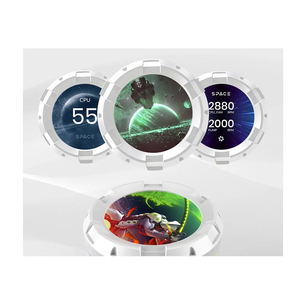 Система рідинного охолодження ID-Cooling SL360 WHITE - фото 2