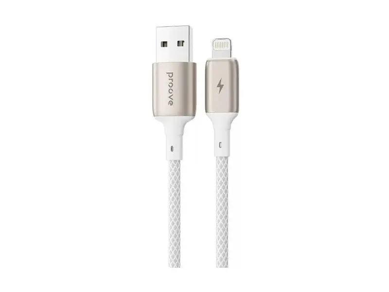 Кабель Proove Dense Metal Lightning 2.4A 1m White (CCDM20001102)