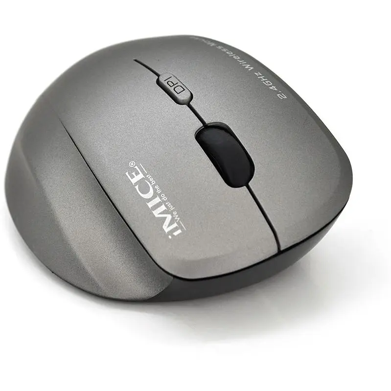 Мышь беспроводная iMICE G-6, 6 кнопок, 1600 DPI, 1xAA, 2.4Ghz 10 м Grey - фото 2