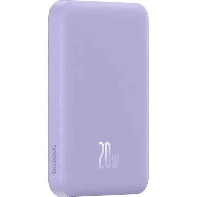 Зовнішній акумулятор Baseus Magnetic Bracket Mini 5000mAh 20W Purple (P10022107513-00) [117954] - фото 3