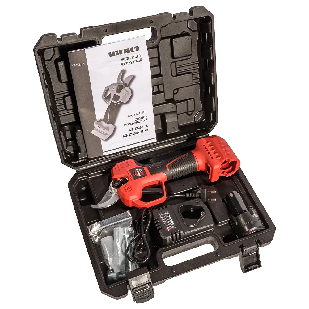 Секатор акумуляторний Vitals Master AG 1225ck BL Kit (235287) - фото 10
