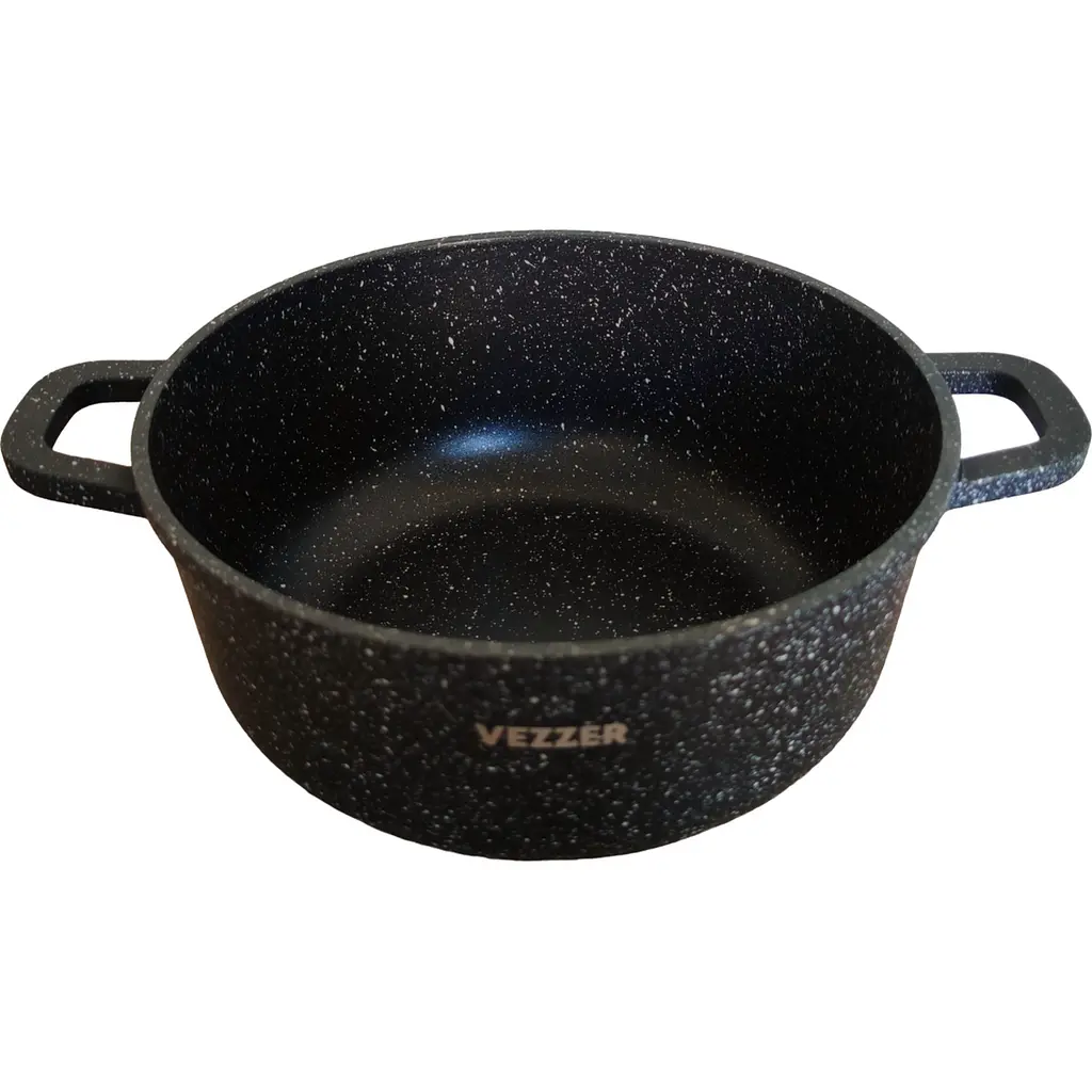 Каструля Vezzer з кришкою 24 см 4.5 л чорна (VZ8040) - фото 2