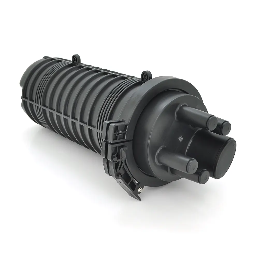 Муфта оптична Merlion ML-OP-F108H-24C, герметична, 3 введення, до 2-х касет, до 24 зварок, матеріал PP - фото 2