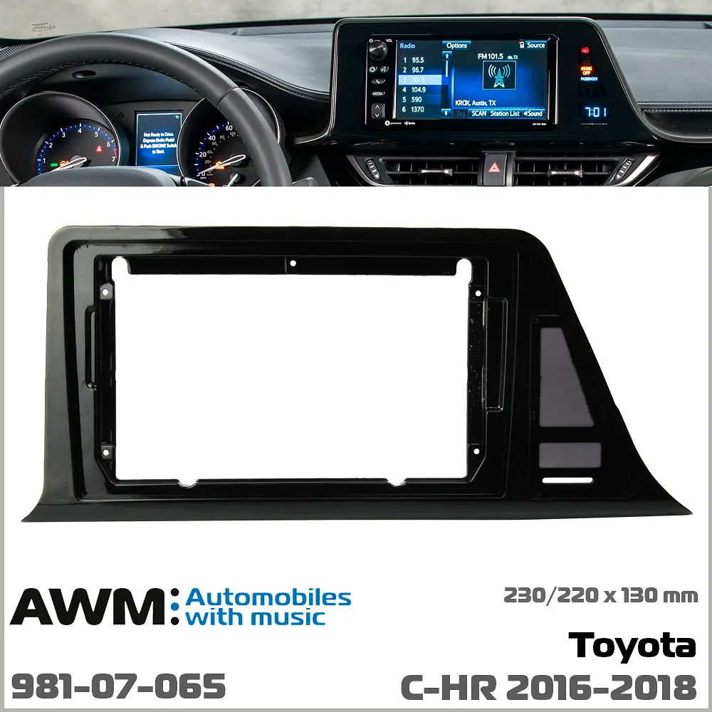 Переходная рамка Toyota C-HR AWM 981-07-065 - фото 5
