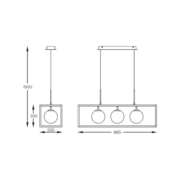 Подвесная люстра PIRO MD3115-3-3BT Zuma Line - фото 5