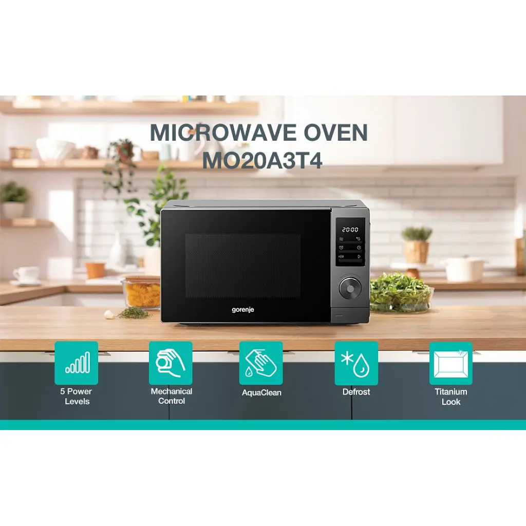 Мікрохвильова піч Gorenje MO20A3T4 - фото 2