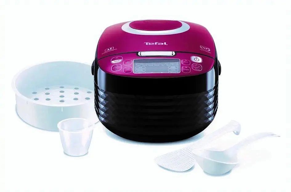 Мультиварка Tefal Spherical черно-бордовый 750 Вт (RK740532) - фото 3
