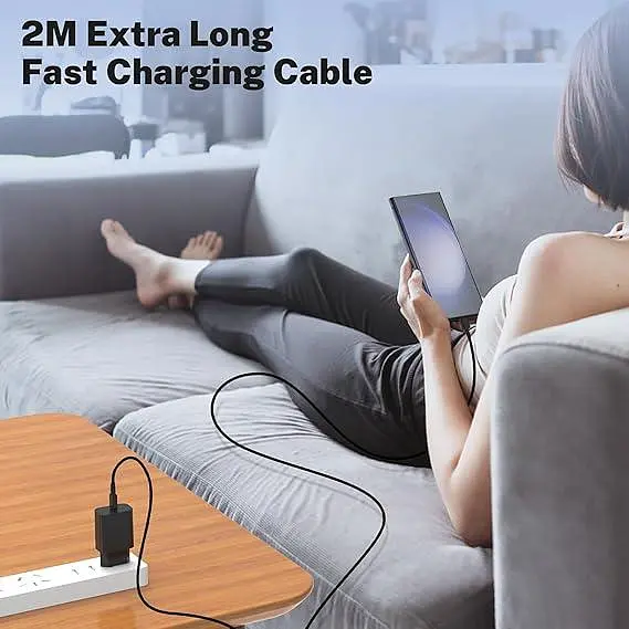 Зарядний адаптер USB-C 45W з кабелем 2 м для Samsung Galaxy Ultra - фото 6