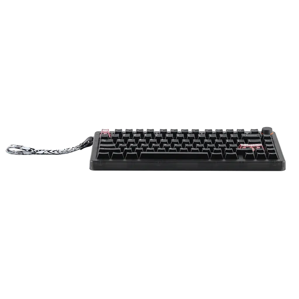 Игровая беспроводная механическая клавиатура CIDOO QK75 / Три режима подключения / CIDOO Pearl White Switch / Black - фото 5