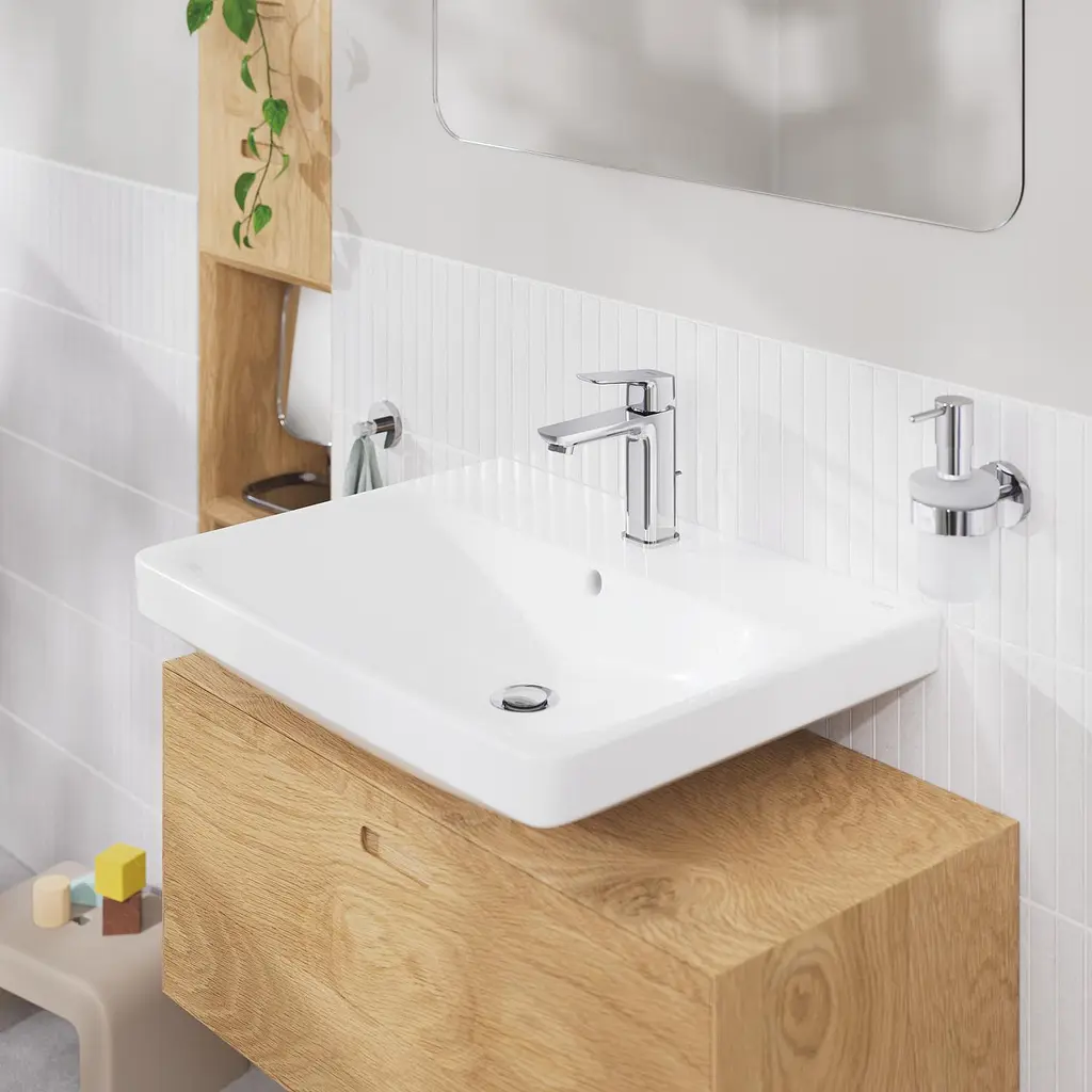Змішувач для умивальника M-розміру Grohe Cubeo 1017490000 Хром - фото 6
