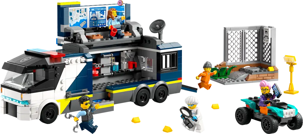 Уцінка. Конструктор LEGO City Пересувна поліцейська криміналістична лабораторія 674 деталі (60418) - фото 2