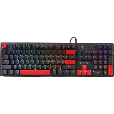Клавіатура A4Tech Bloody S525N RGB BLMS Red Switch USB Fire Black (4711421002066) - фото 8