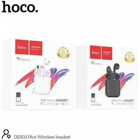Навушники бездротові Hoco DES03 Plus Original Series TWS білі 6931474763464 - фото 2