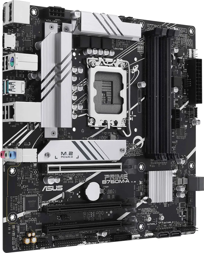 Материнська плата ASUS PRIME B760M-A-CSM (PRIME B760M-A-CSM) (Socket 1700, Intel B760, Micro-ATX) - фото 2