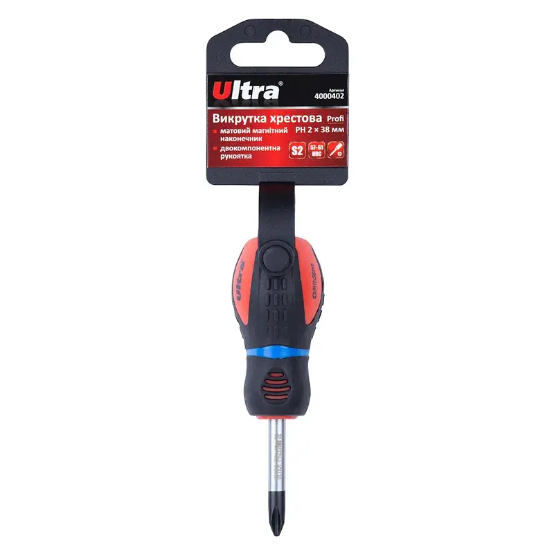 Викрутка хрестова PH 2×38мм S2 Profi ULTRA (4000402) - фото 5