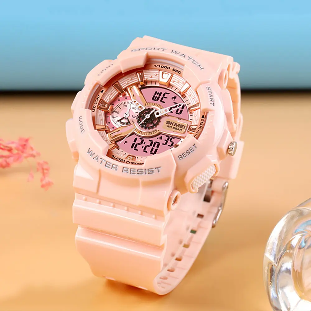 Жіночий наручний годинник 1688 Pink-Cuprum Skmei acs0030627 - фото 5