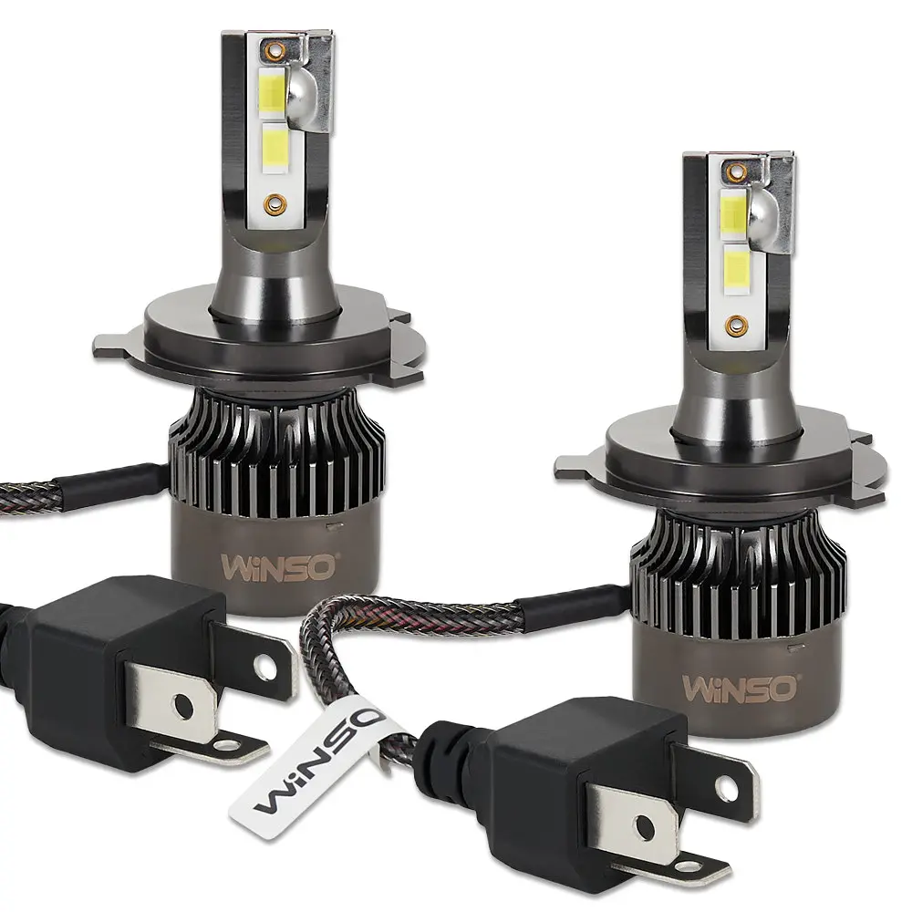 Автолампа Winso LED H4 12/24V 50Вт 5000Лм 6500K CSP3570 2 шт. (794400) - фото 3
