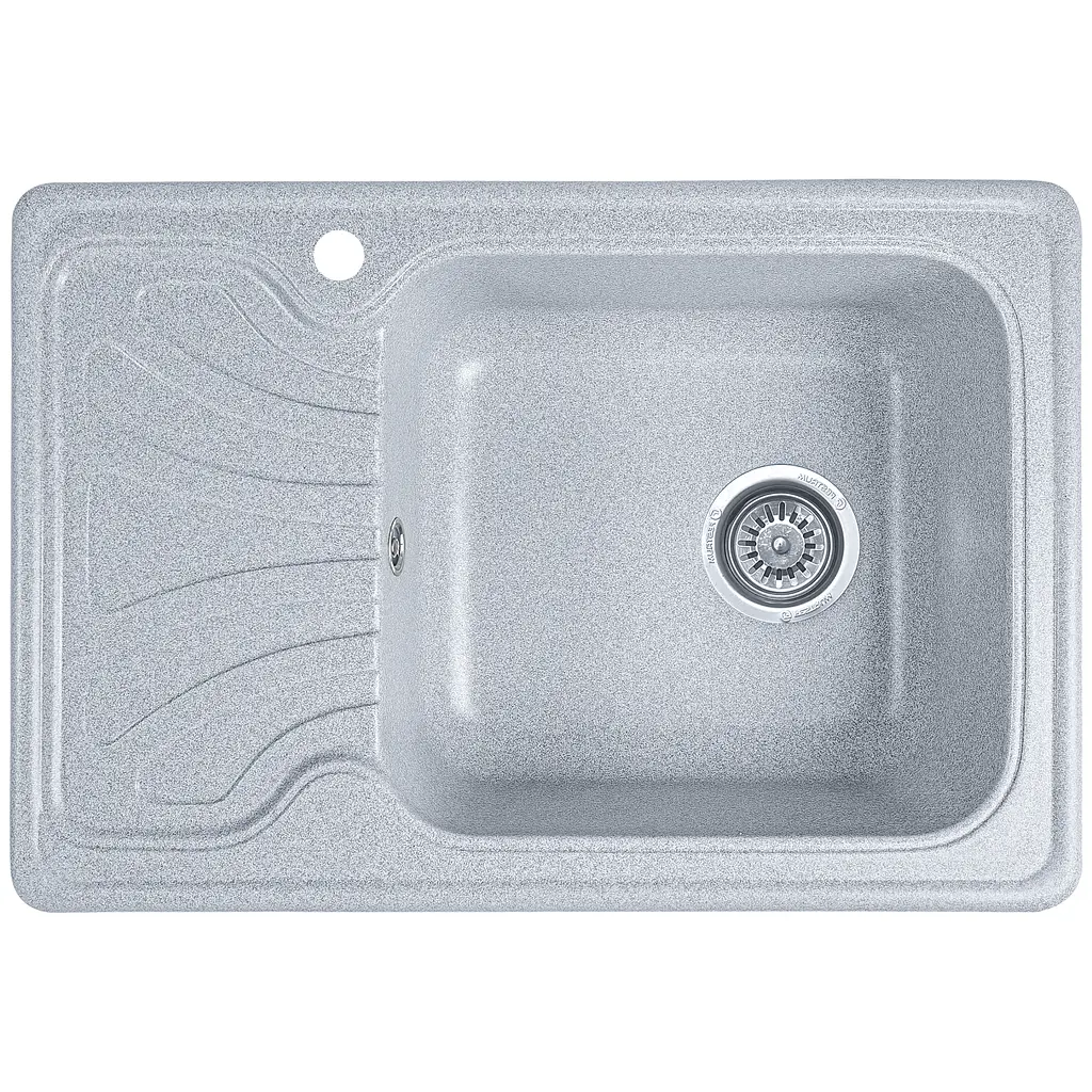 Мойка кухонная Valetti 10N гранитная 640х445 мм серая - фото 3