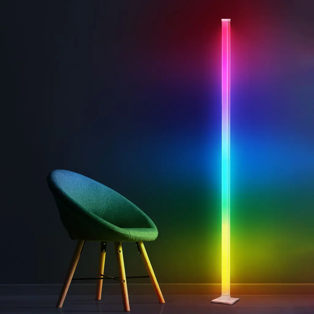 Торшер Polux Goldlux 325211 Magical Led 1x7W RGB IP20 Белый - фото 2