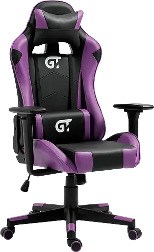 Геймерське дитяче крісло GT Racer чорне з фіолетовим (X-5934-B Kids Black/Violet) - фото 2