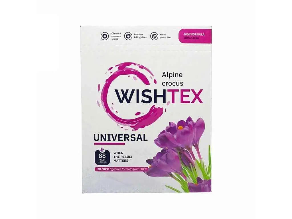 Пральний порошок WISHTEX 5,4 кг руч/авт Universal Alpine crocus