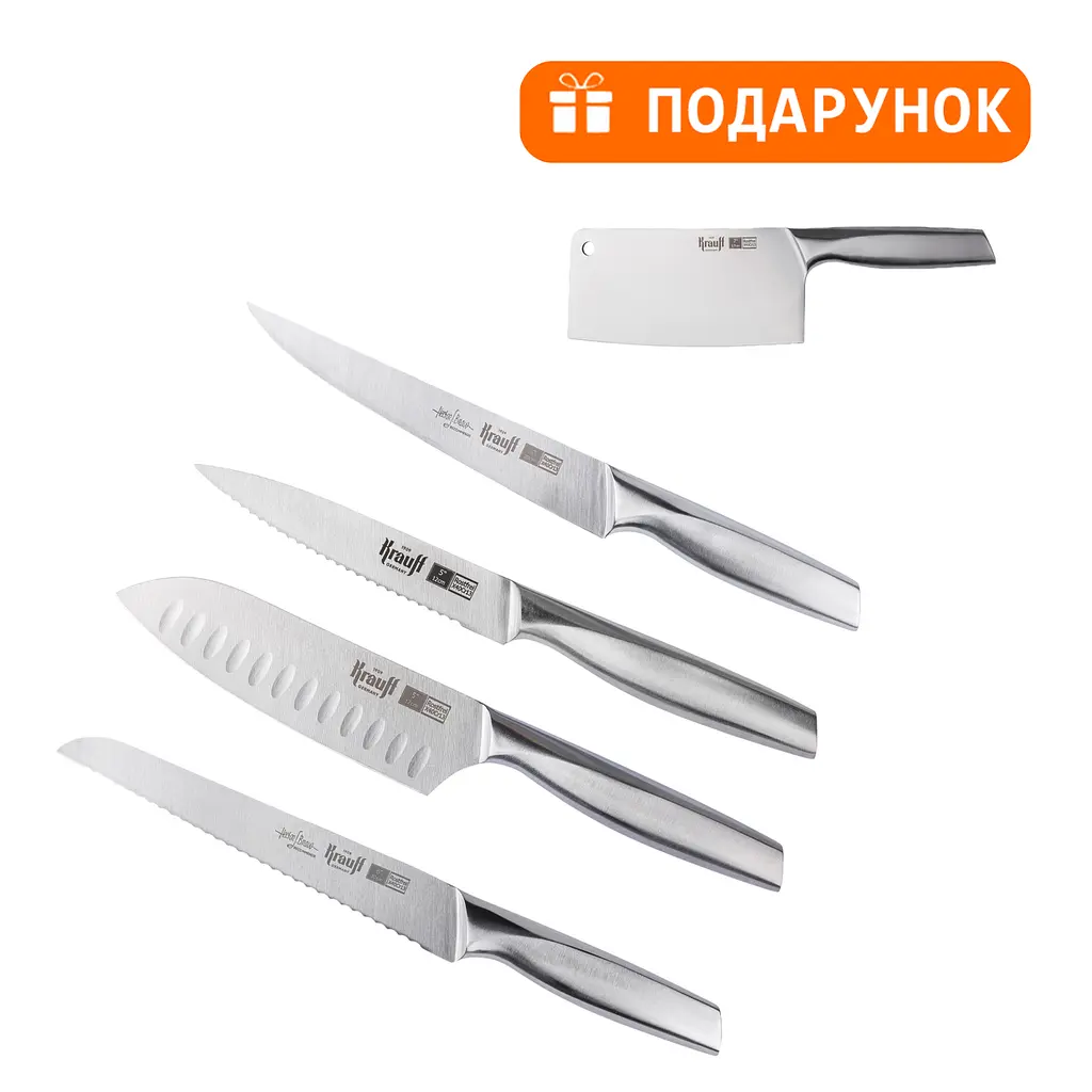 Набір кухонних ножів Wikinger Krauff + Сокира кухонна Wikinger - фото 10