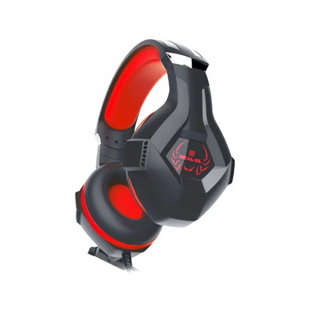 Навушники REAL-EL GDX-7575 Black-Red - фото 7