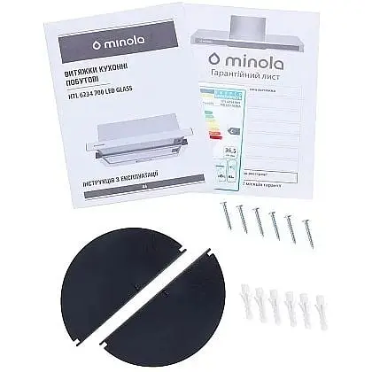 Витяжка телескопічна Minola HTL 6234 BL 700 LED Glass - фото 14