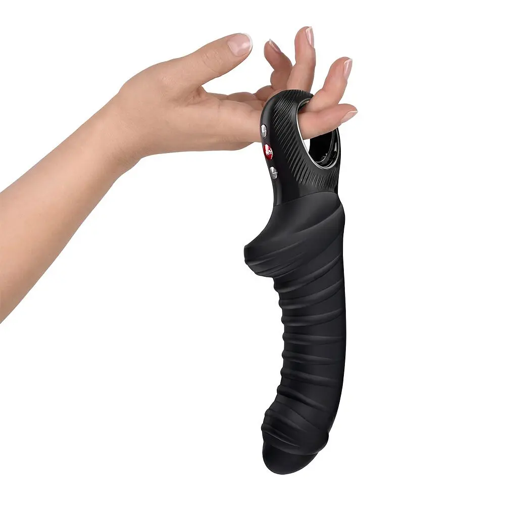 Вібратор для точки G Fun Factory TIGER Black, ребристий, підходить для анальної стимуляції - фото 3