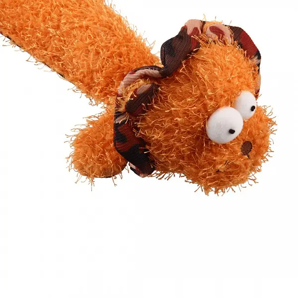 Іграшка для Собак Gigwi Plush Friendz Левеня з канатним хвостом і пищалкою 30 см - фото 4