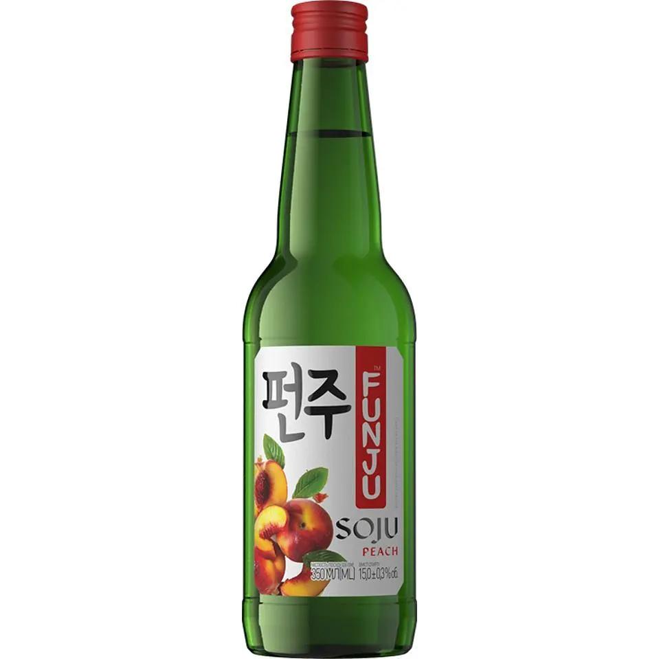 Набір: Соджу FUNJU Peach 15% 0.7 л (0.35 л х 2 шт.) - фото 2