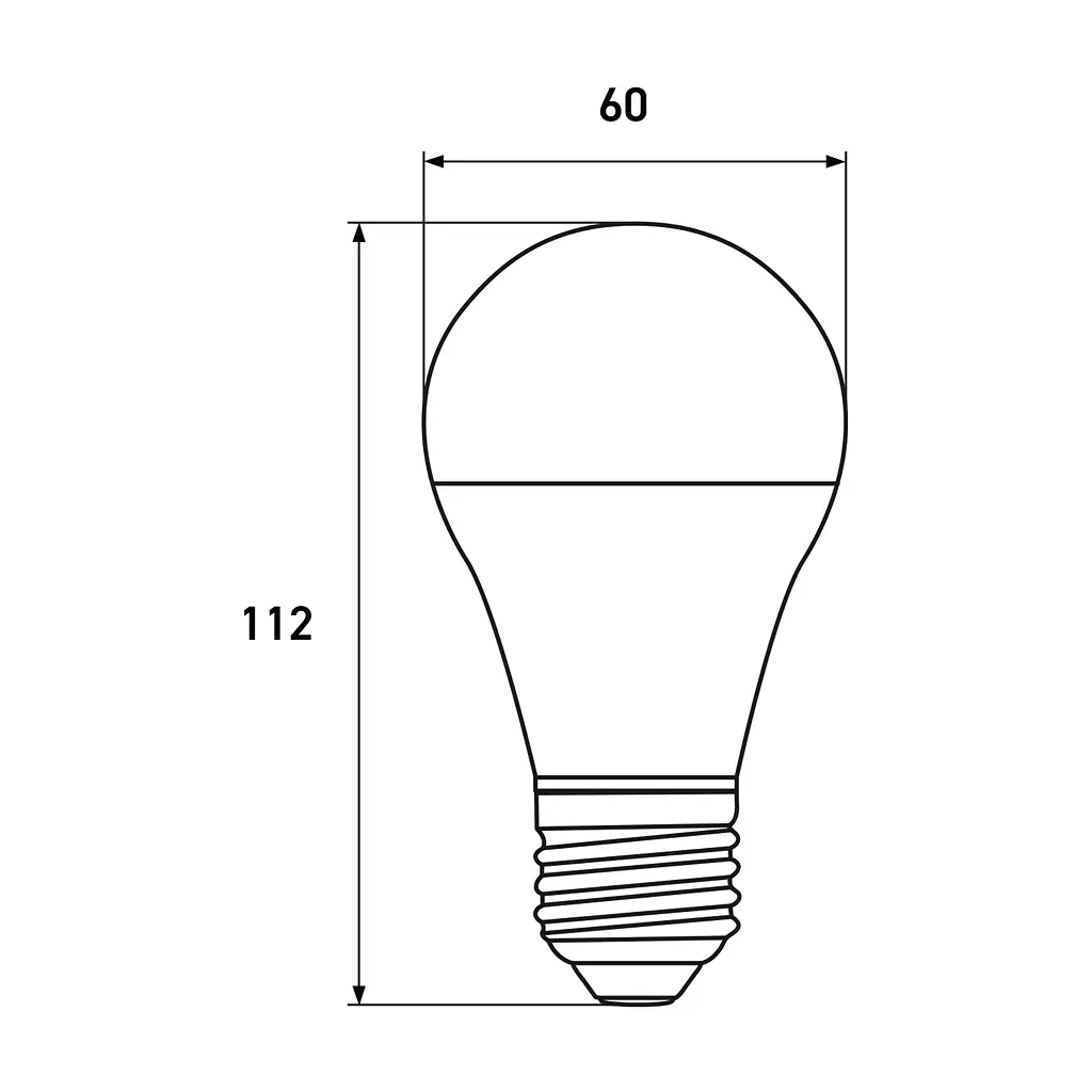 Лампа Euroelectric Led A60 12W SENSOR E27 4000K з датчиком руху (LED-A60-12274(ST)) - фото 3