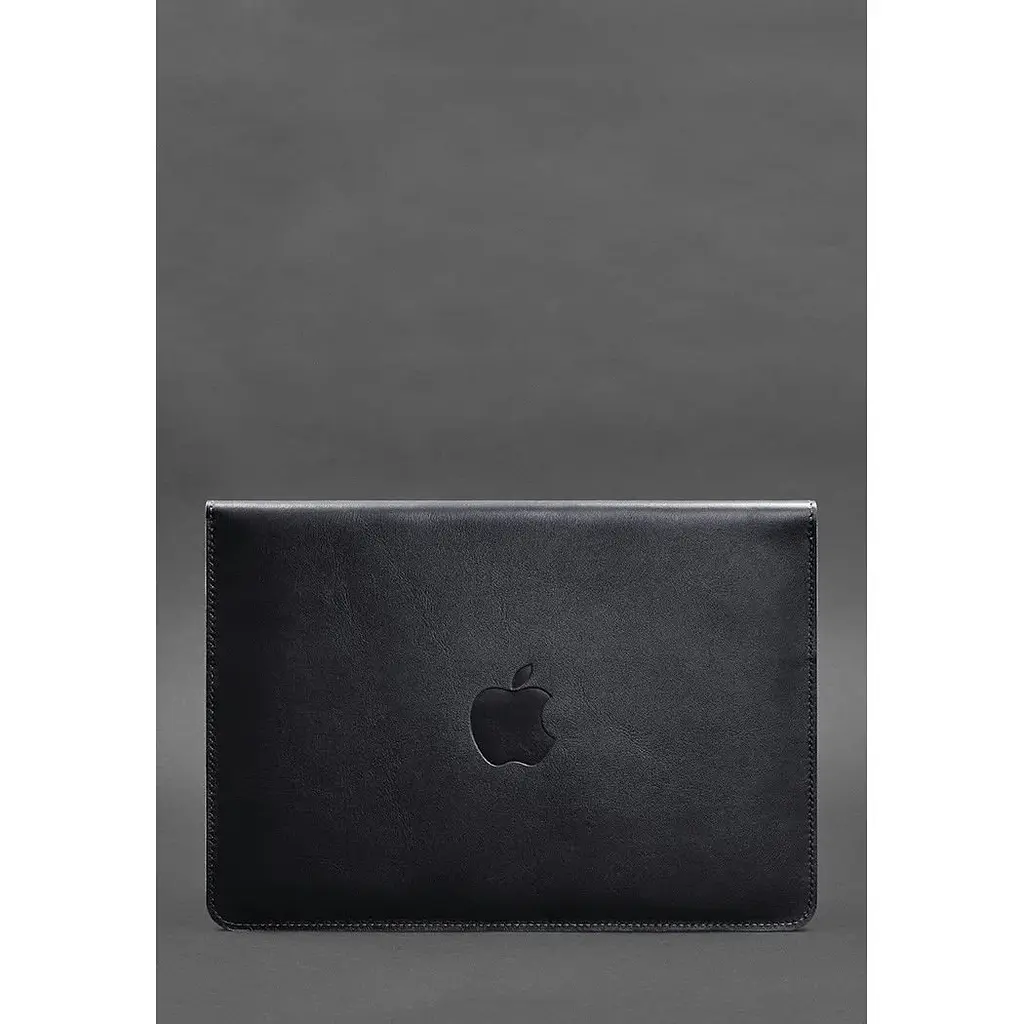 Шкіряний чохол-конверт BlankNote на магнітах для MacBook 13 Темно-синій - фото 2