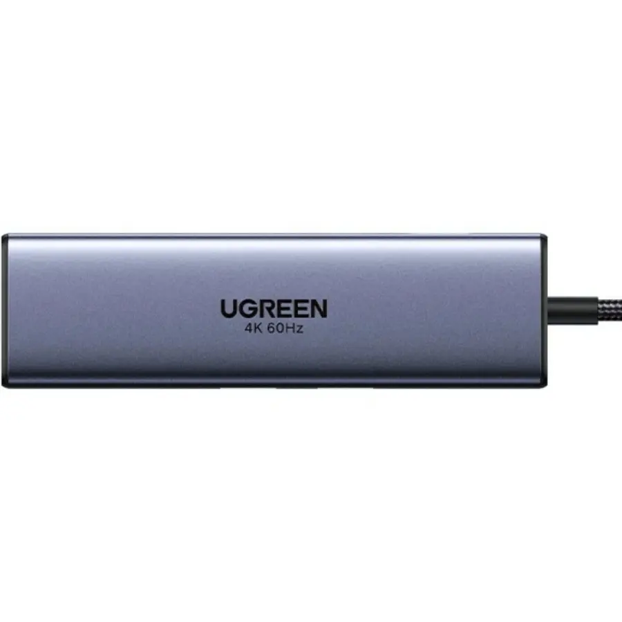 Док-станція USB 3.0 Type-C -> 2xUSB-A 3.0/ 1xUSB-C 3.0/ DP4K60Hz/RJ45/ PD 100W CM512 сіра UGREEN - фото 2