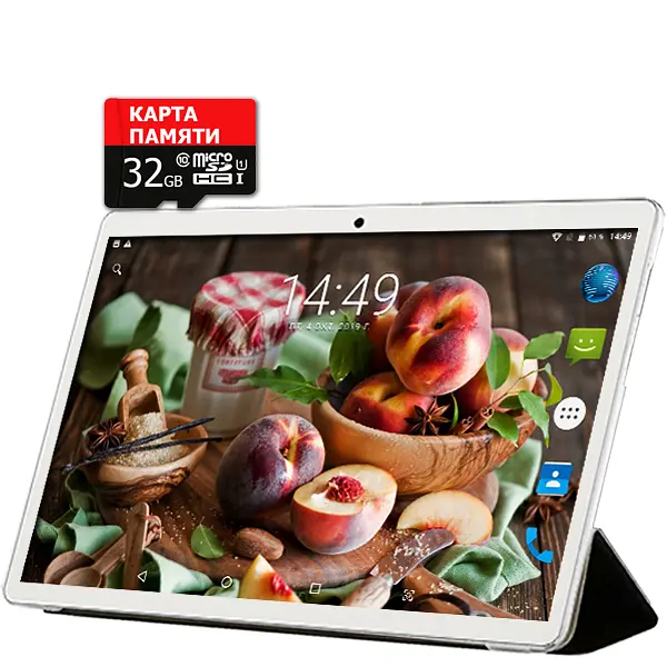 Планшет-телефон Adronix X1001 Silver LTE 2/32GB + Чохол-книжка + Карта пам'яті 32GB - фото 2