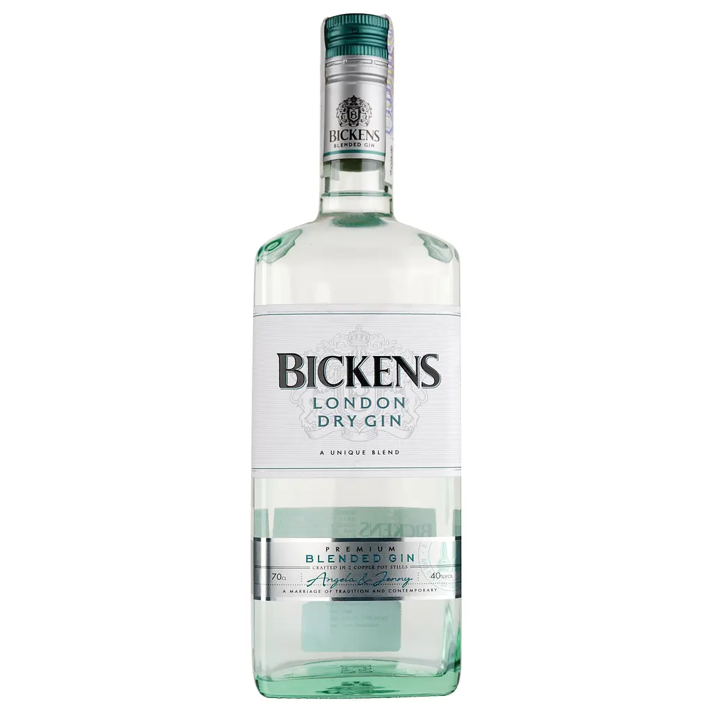 Набір: джин Bickens London Dry Gin 40% 1.4 л (0.7 х 2 шт.) - фото 2