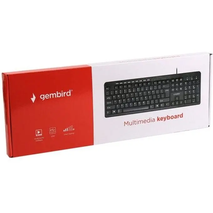 Клавіатура дротова Gembird KB-UM-106-UA USB Black - фото 3