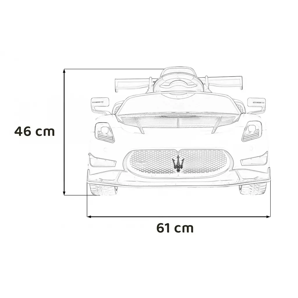 Дитячий електромобіль Ramiz Maserati MC20 GT2 12 В,Blue (PA.QLS-8601.NIE) - фото 2