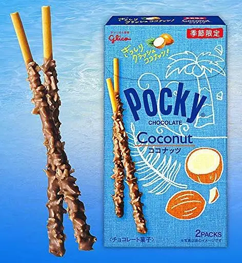 Японські палички Pocky Ezaki Glico Summer Limited зі смаком кокосу 60 г - фото 2