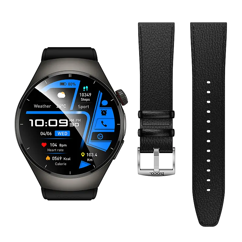 Смарт-годинник HOCO Y40 38mm. 315 mAh. IP68 Smart watch(call version) Black - фото 6