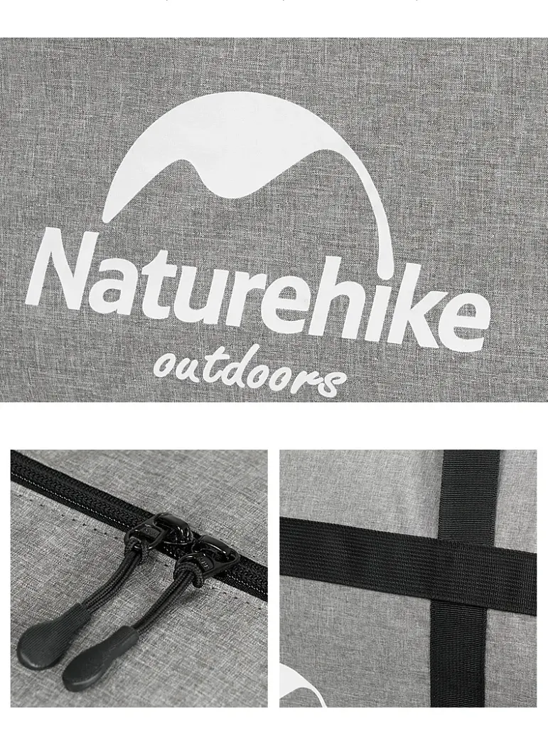 Дорожня сумка Naturehike баул NH17S021-M 45 л сірий (6927595724910) - фото 3