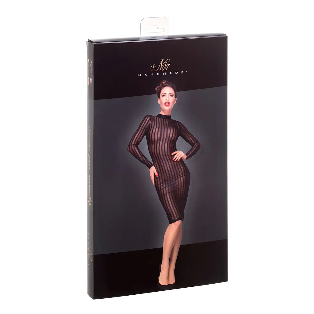 Сукня з мокрим ефектом Noir Handmade F182 Classic dress made of elastic tulle, XXL - фото 6