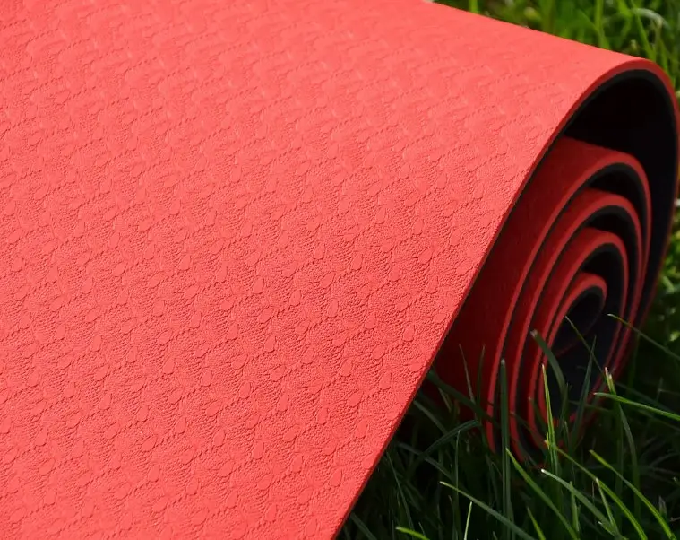 Килимок для йоги та фітнесу Power System PS-4060 TPE Yoga Mat Premium Red (183х61х0.6) (4060RD-0) - фото 8