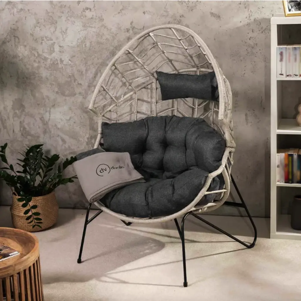 Крісло-кокон Di Volio Alcamo ротангове для відпочинку - фото 5