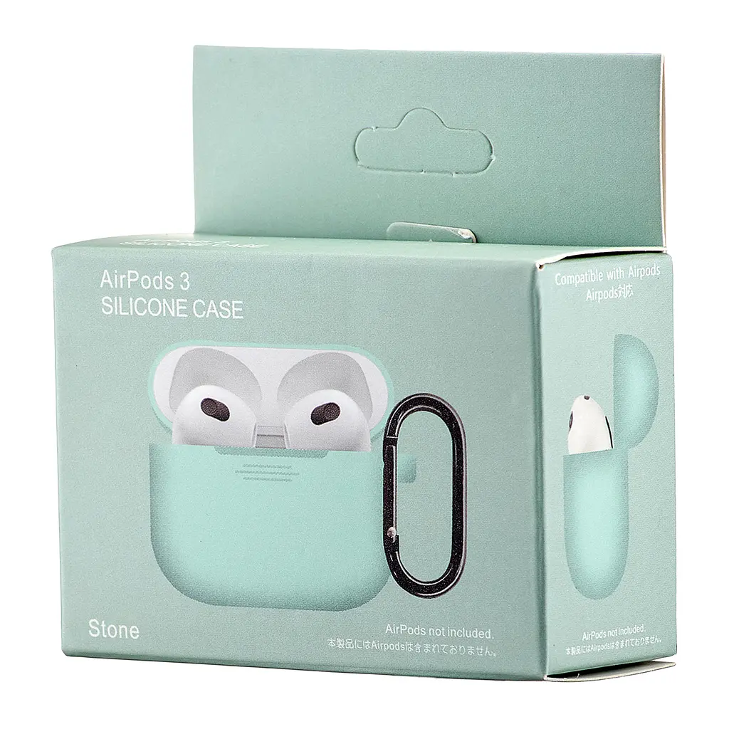 Чохол Silicone Case 1,2mm for AirPods 3 Сyan - фото 2