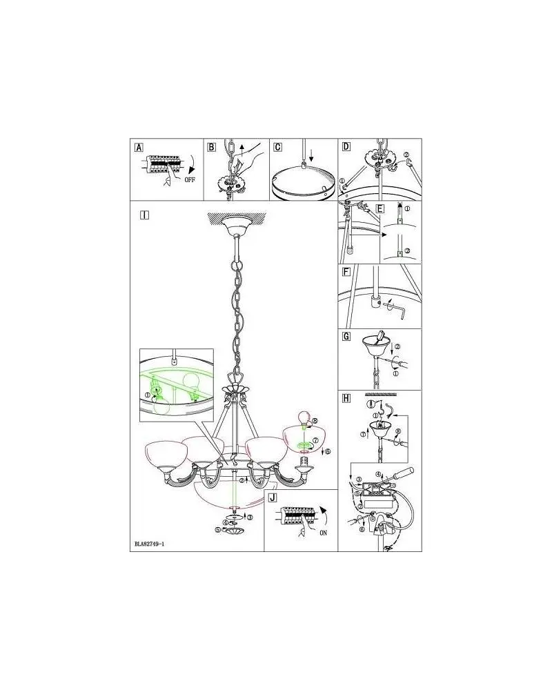 Люстра подвесная Eglo 82749 Savoy - фото 3