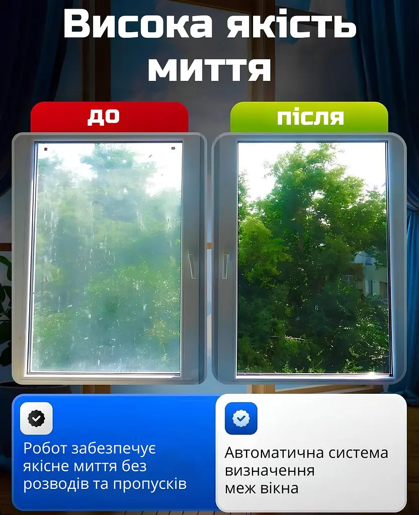 Робот для миття вікон, серветки для робота мийника вікон (круглі) 4 шт - фото 7