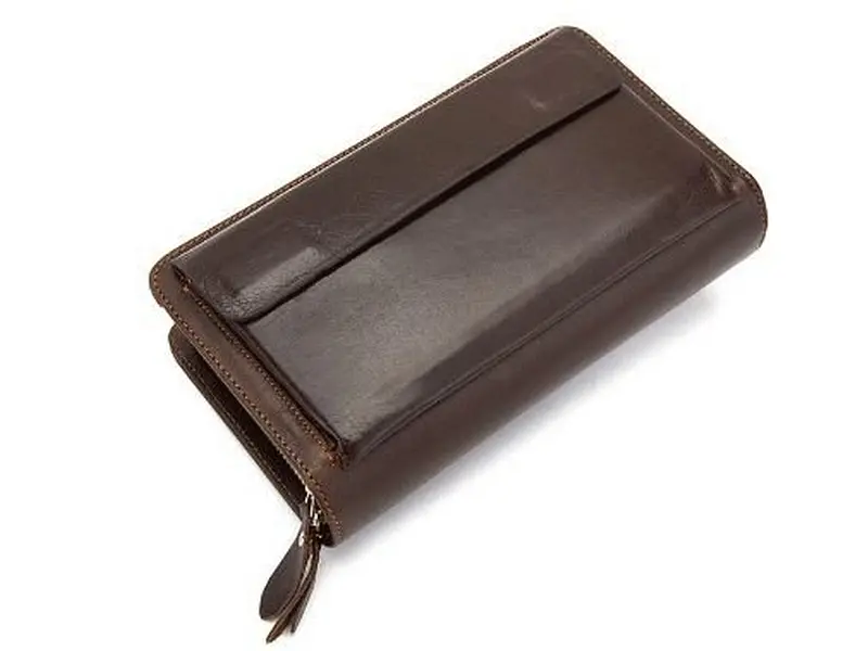 Чоловіча шкіряна барсетка Vintage 11х21,5х2,5 см acs0015220 - фото 5
